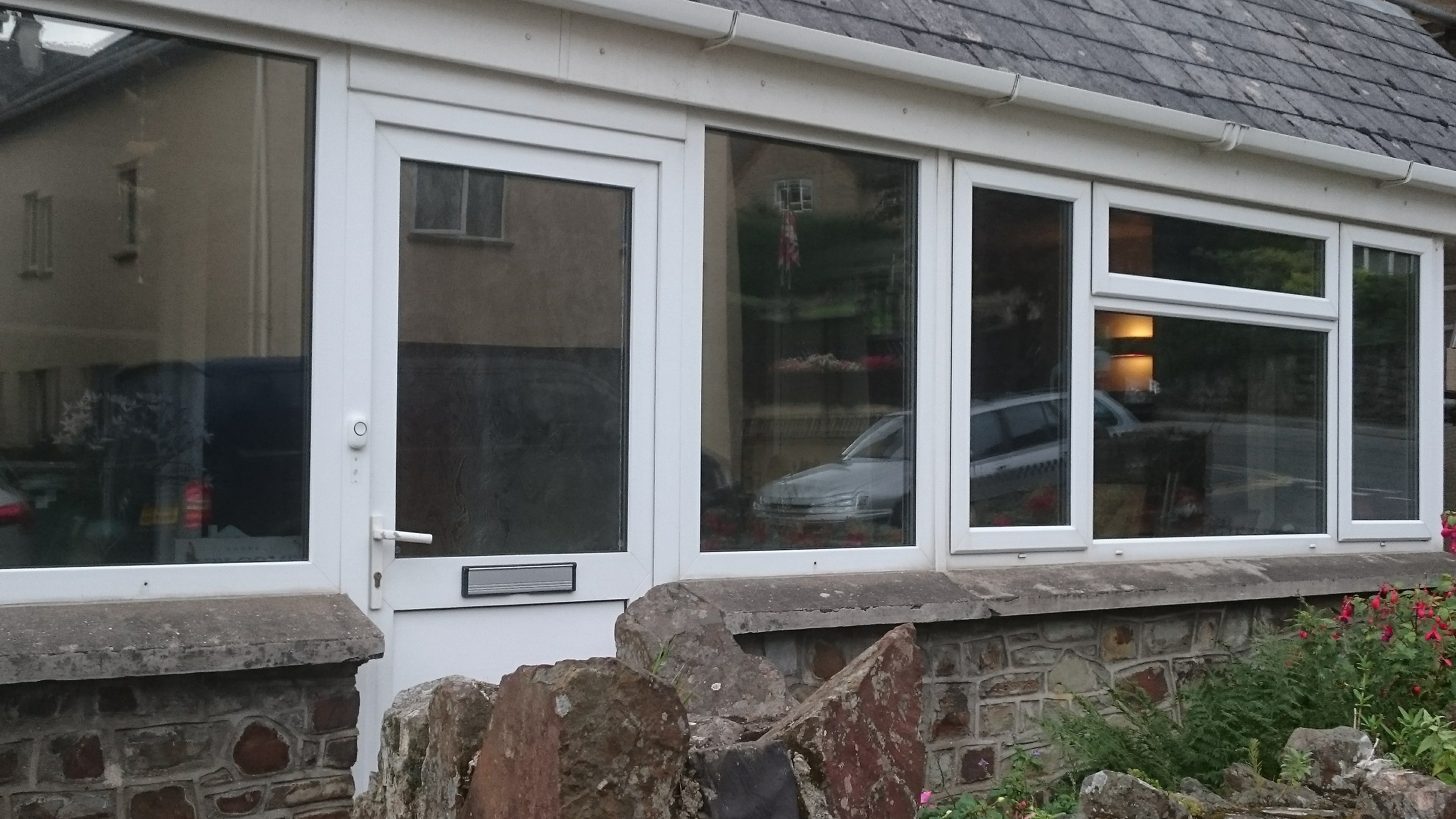 Neutral 20 solar window film application to a home in Lynton North Devon Tinting Express