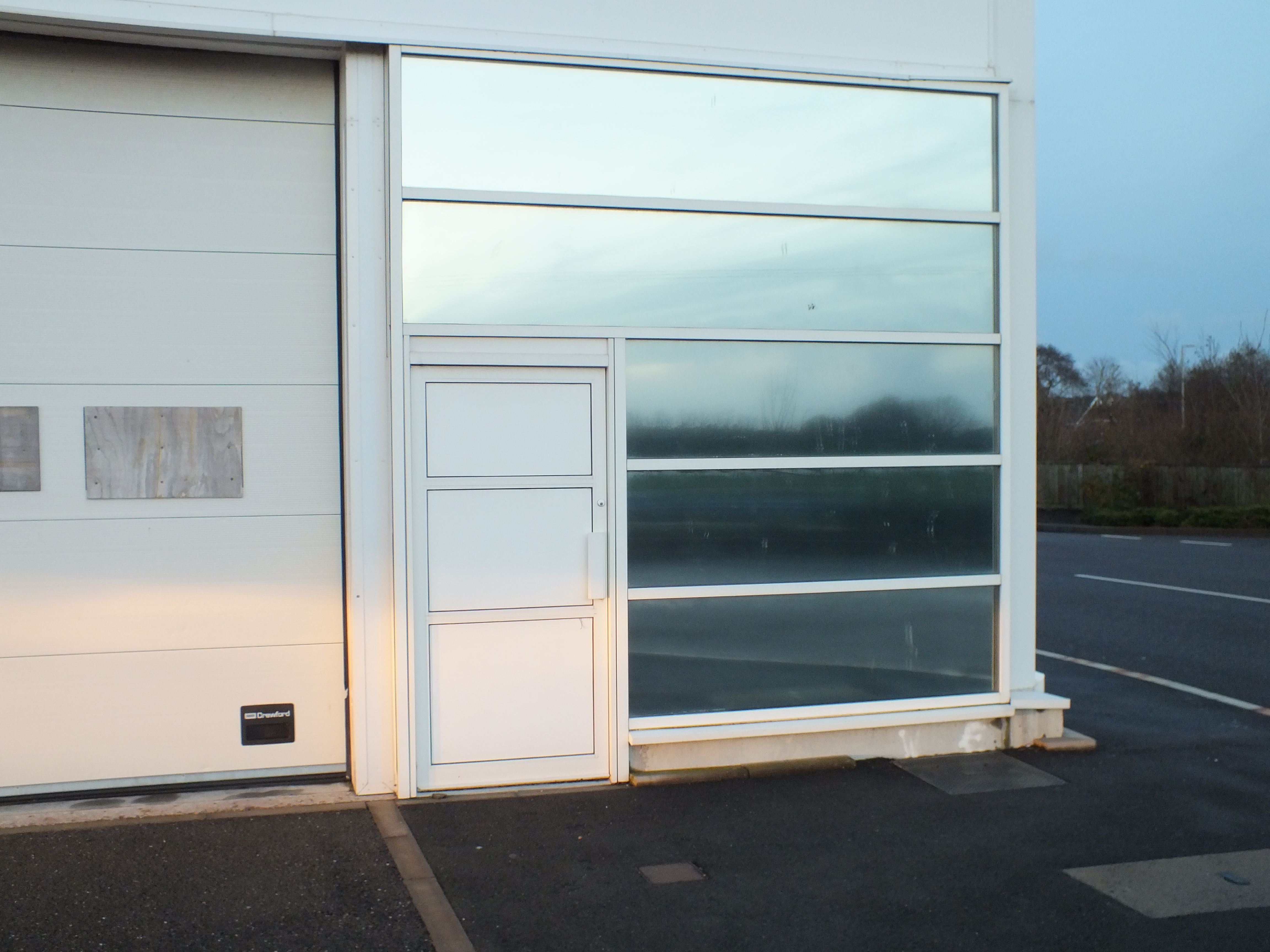 Silver Matte solar privacy window film applied to a unit in Braunton Devon Tinting Express