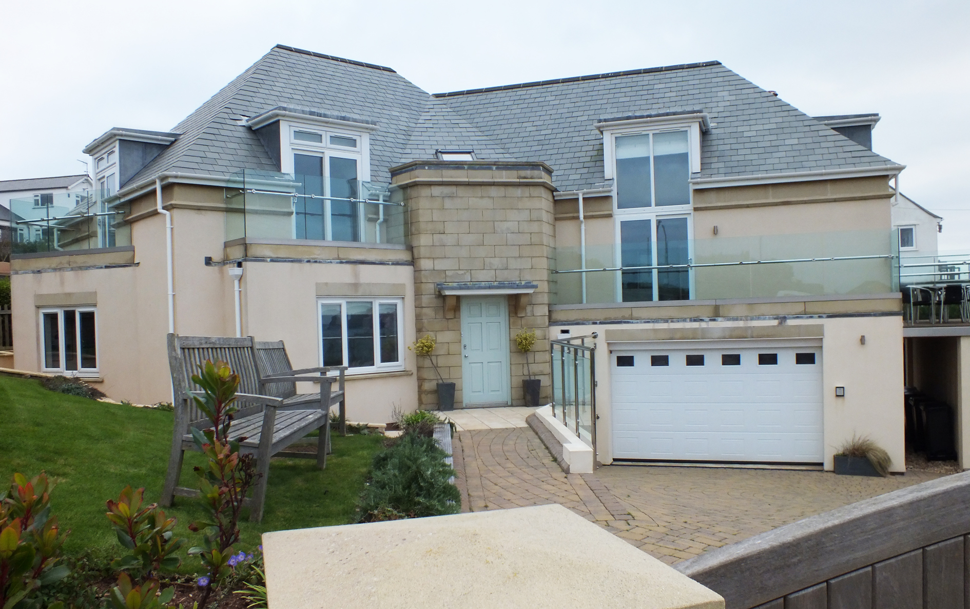 UV Protect solar window film applied to luxurious houses in Thurlestone South Devon UK Tinting Express Ltd