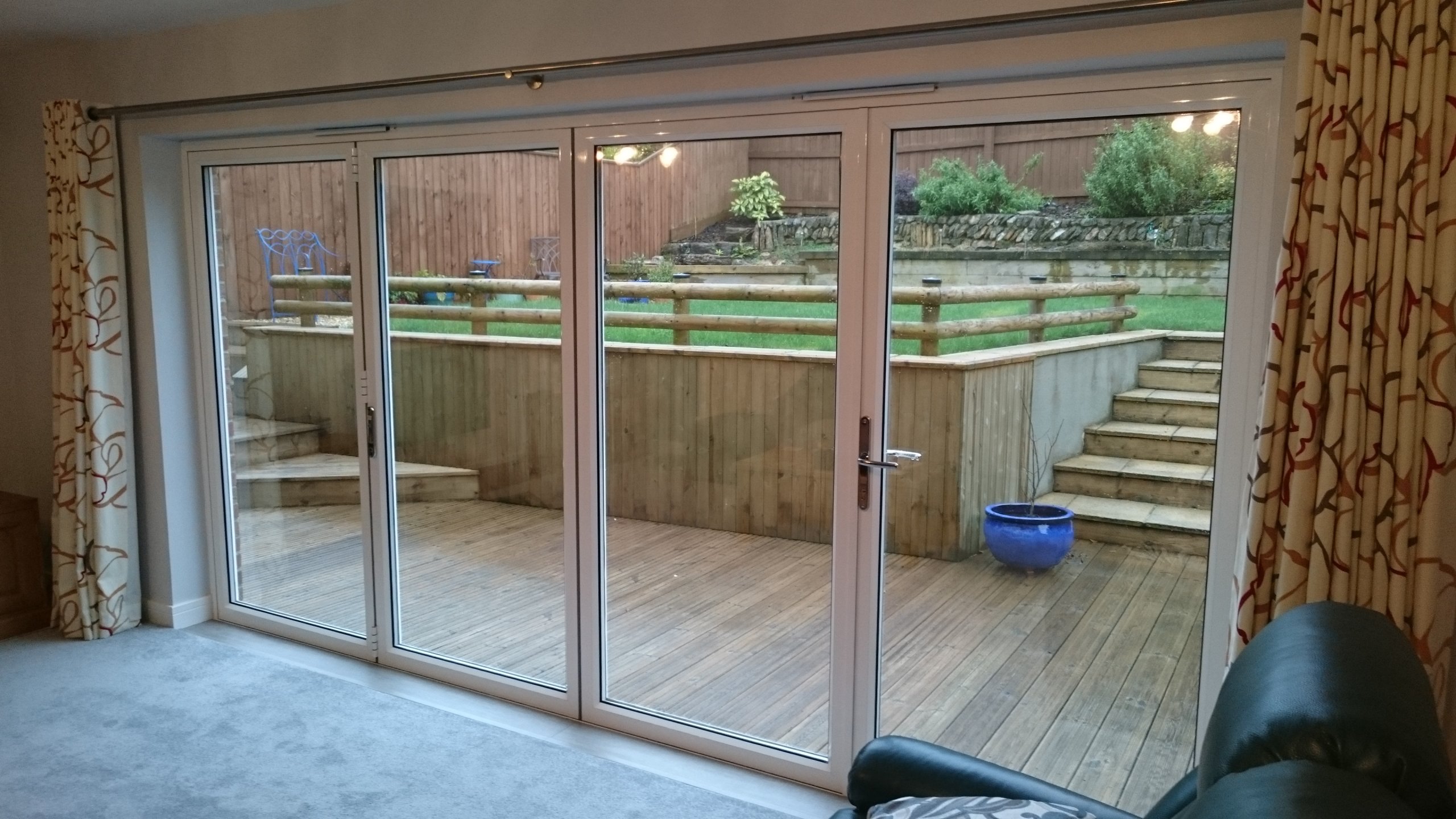 Natural 50 solar window film applied to bi-fold doors in Plymouth Devon by Tinting Express