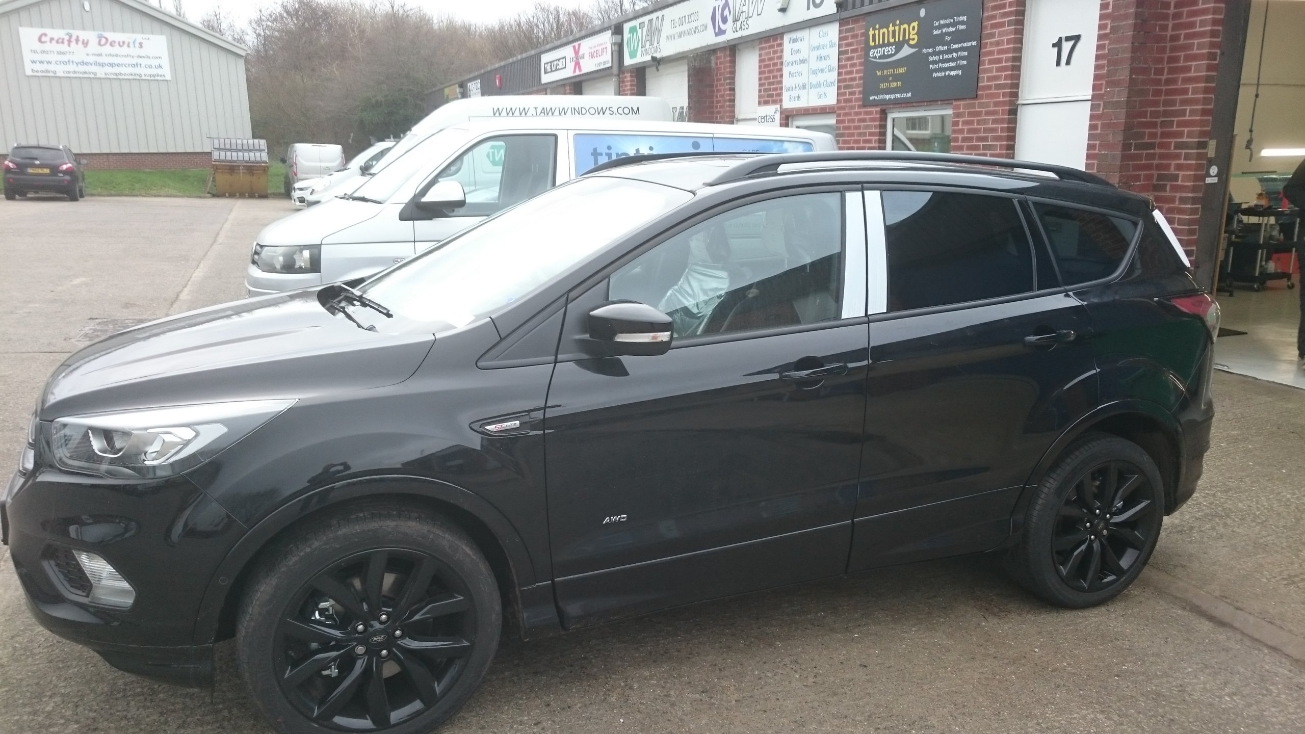 Ford Kuga fitted with Llumar ATC 20 window tints in Barnstaple by Tinting Express.