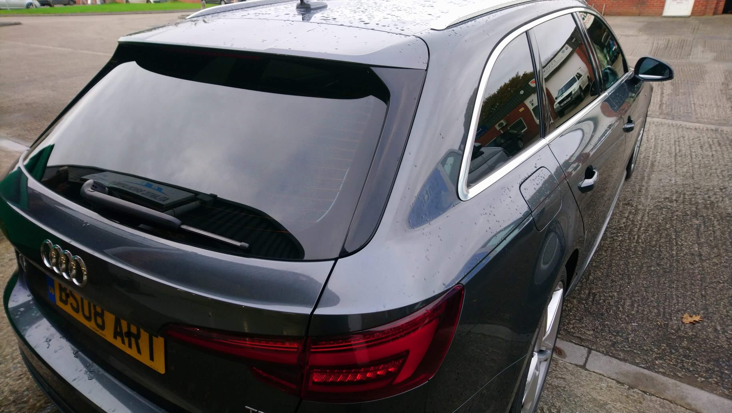Audi A4 Avant window tinting with our high heat rejecting window film - 18 grade. Fitted by Tinting Express Barnstaple