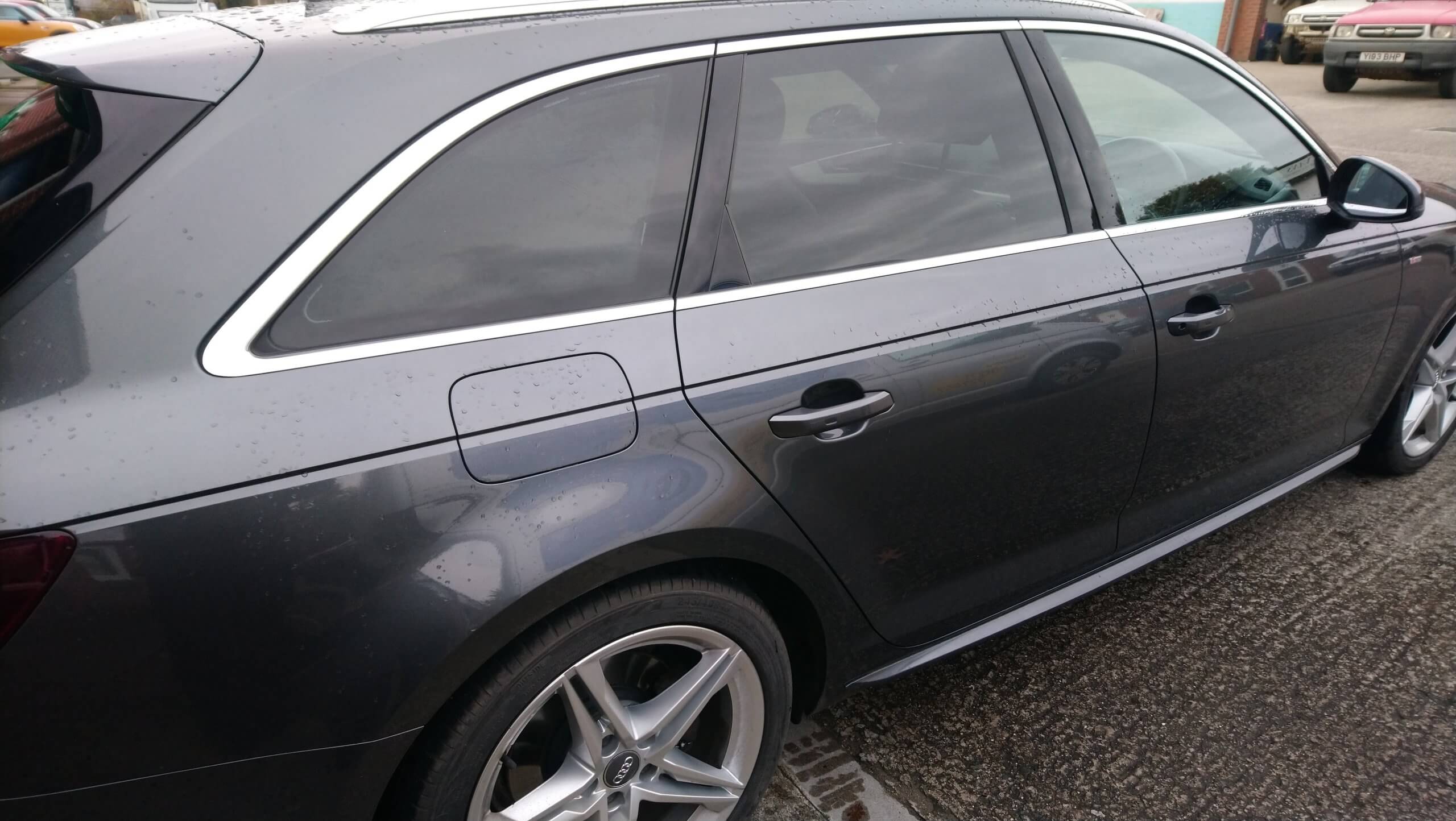 Audi A4 Avant window tinting with our high heat rejecting window film - 18 grade. Fitted by Tinting Express Barnstaple
